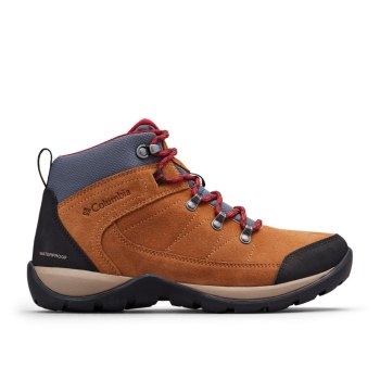 Columbia Fire Venture II Suede Waterproof Ankle, Botas De Montaña Marrom Para Mujer | 740185-LUR